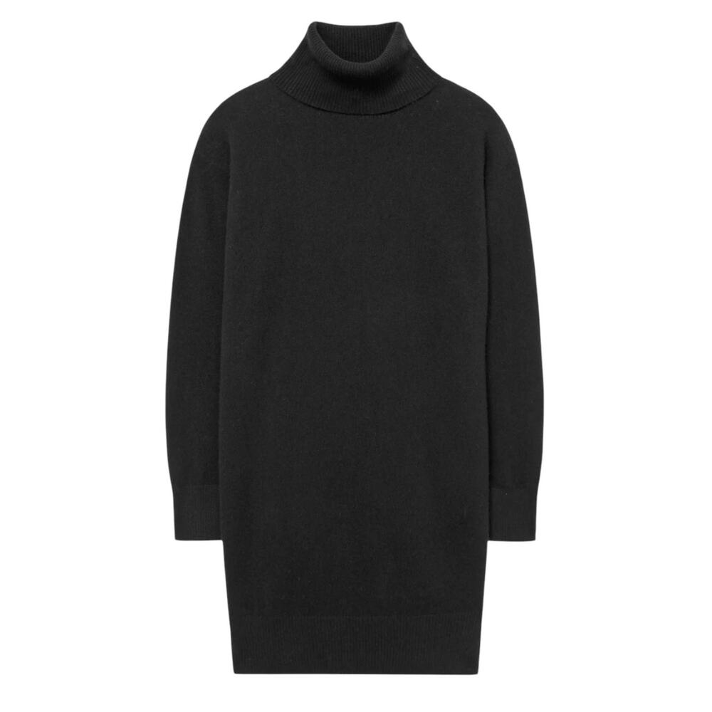 NWT Naadam Signature Cashmere Turtleneck Dress Black M